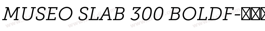 MUSEO SLAB 300 BOLDF字体转换